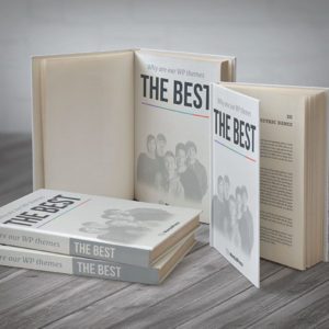 The best book on a wooden table.