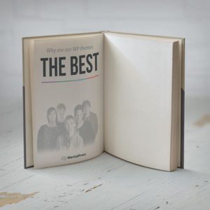An open book with the words the best on it.